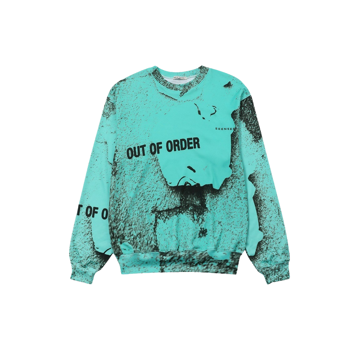 씬 우먼 아웃 오브 오더 니트 스웻셔츠 에메랄드 그린(SEEN Women Out Of Order Knit Sweatshirts Emerald Green) - 1