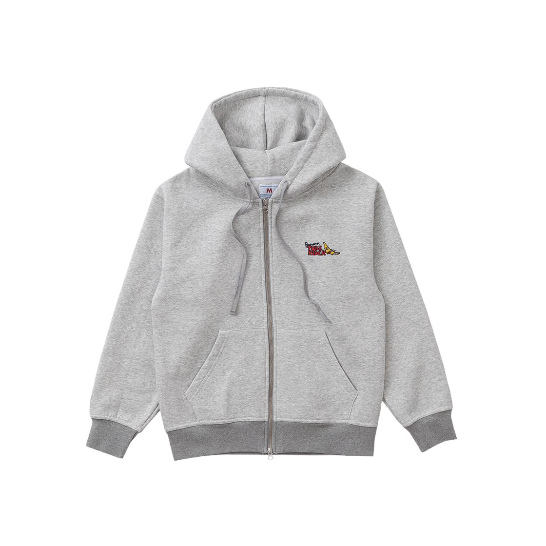 빅웨이브 컬렉티브 바나나 튜브 라이더 로고 투웨이 집업 헤더 그레이(Bigwave Collective Banana Tube Rider Logo 2-Way Zip Heather Gray)