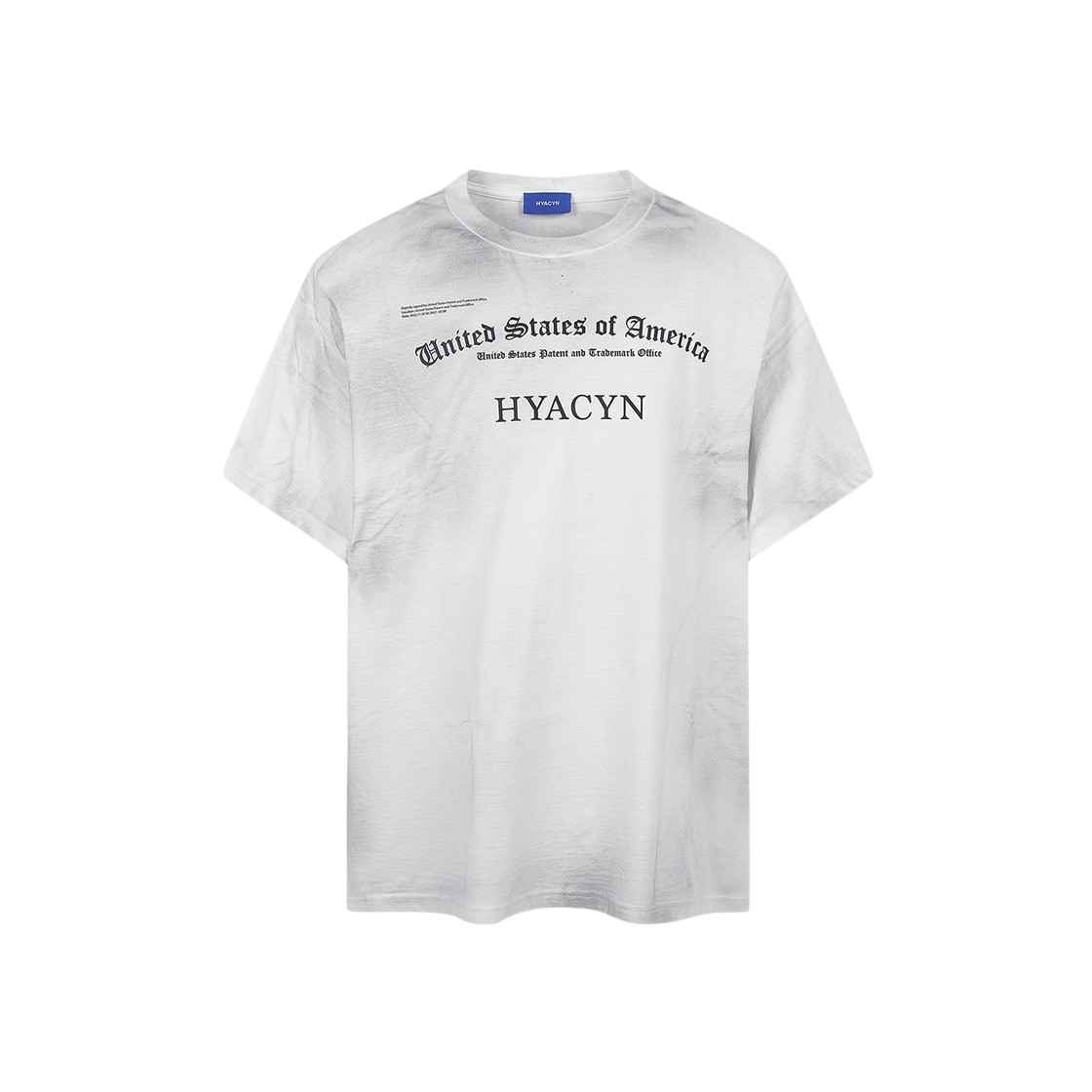 KM4BTSSHY04WT [KREAM 단독] Hyacyn Tee Hyacyn USA Trademark White