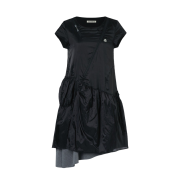 【COYSEIO】PUFF SHIRRING ONE PIECE BLACK CALVIN KLEIN Black Shirred High Neck Halter One Piece