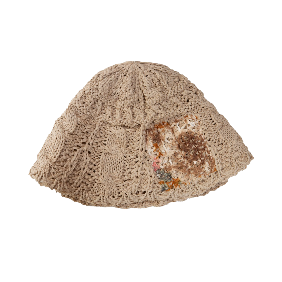 ★THE GREATEST★PATCH KNIT BUCKET 더그레이티스트 패치 플라워 버킷햇 블랙 | THE GREATEST | KREAM