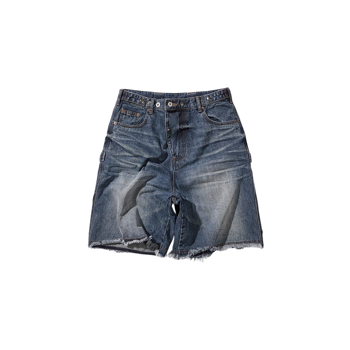 KAT7282 Karactor Goblin Denim Bermuda Shorts Vintage Blue - 대표 이미지 #1