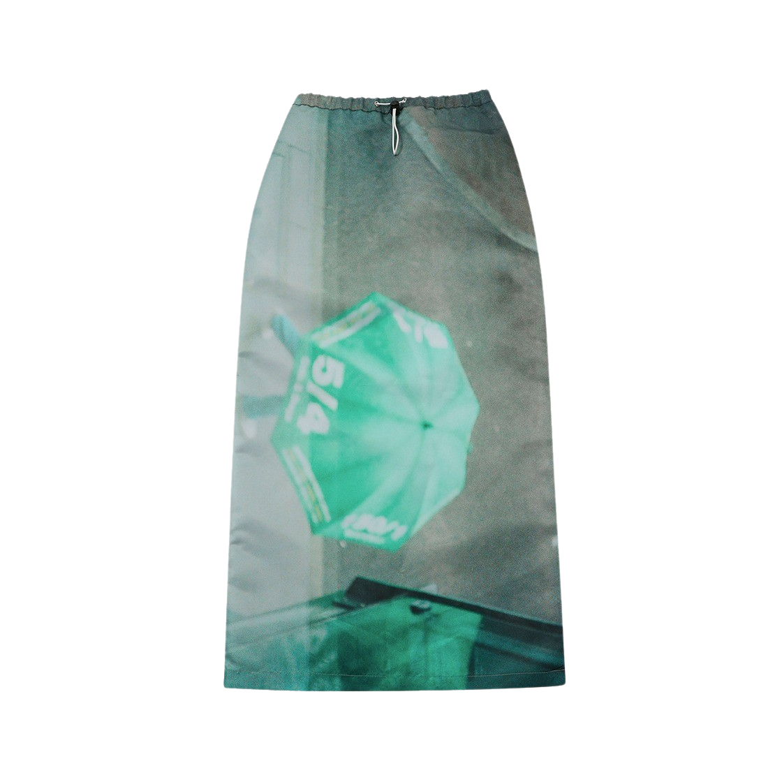 P00000UK SEEN Women Umbrella Long Skirt Green