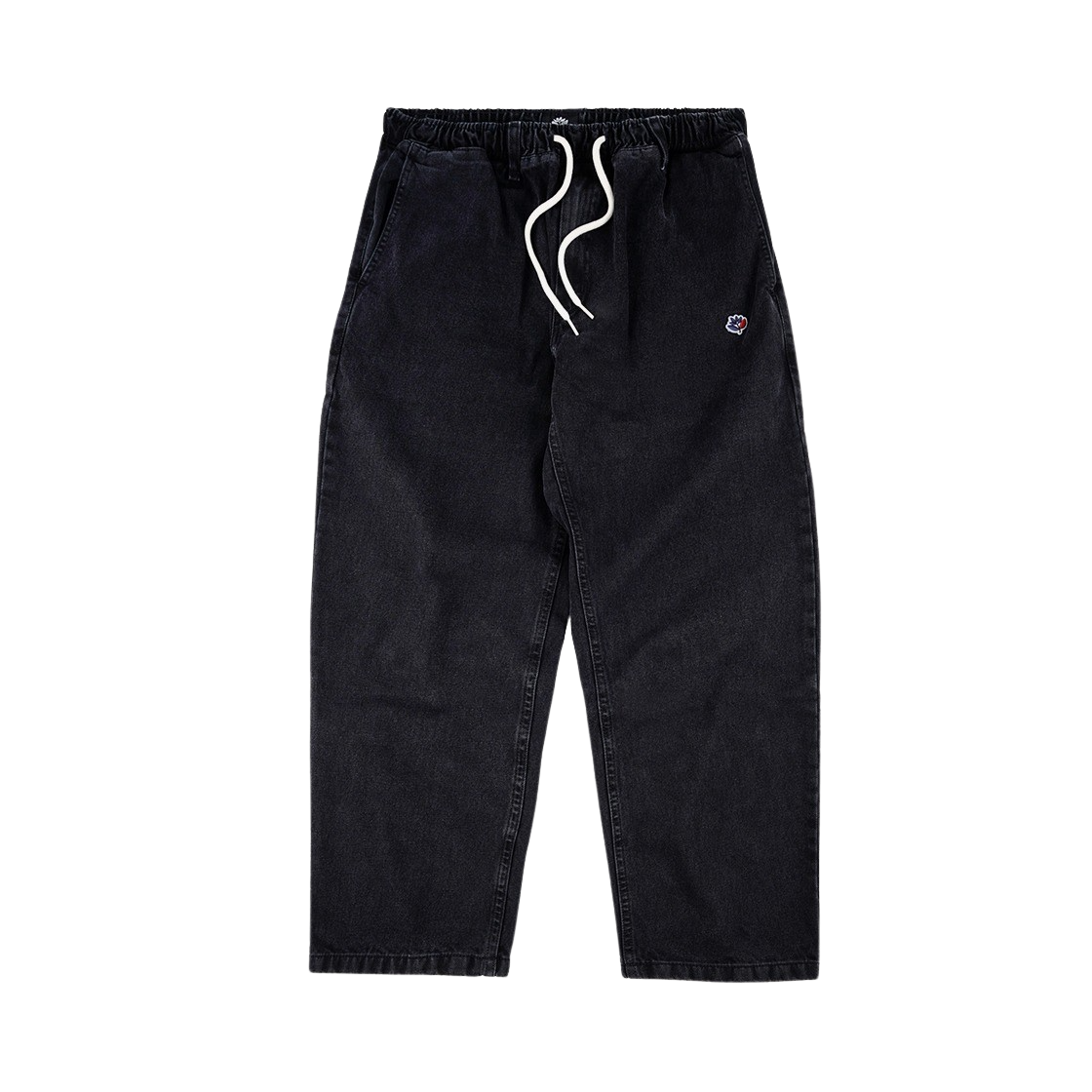 마젠타 스케이트보드 루즈 팬츠 블랙 데님