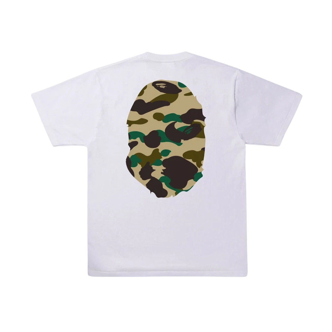 베이프 퍼스트 카모 빅 에이프 헤드 티셔츠 화이트 | BAPE | KREAM BAPE 1st Camo Big Ape Head T-Shirt White