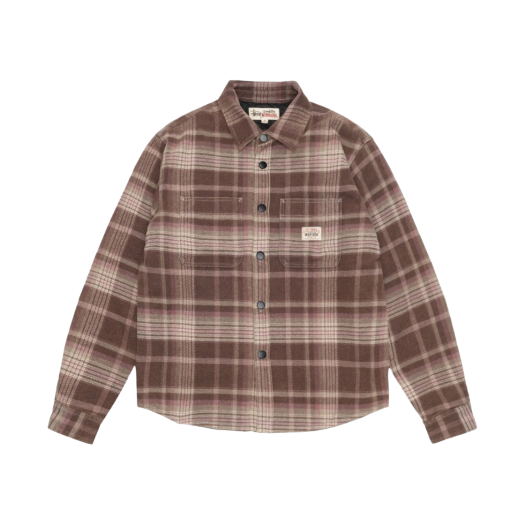 스투시 프린티드 플레이드 매튜 셔츠 블루 | Stussy | KREAM