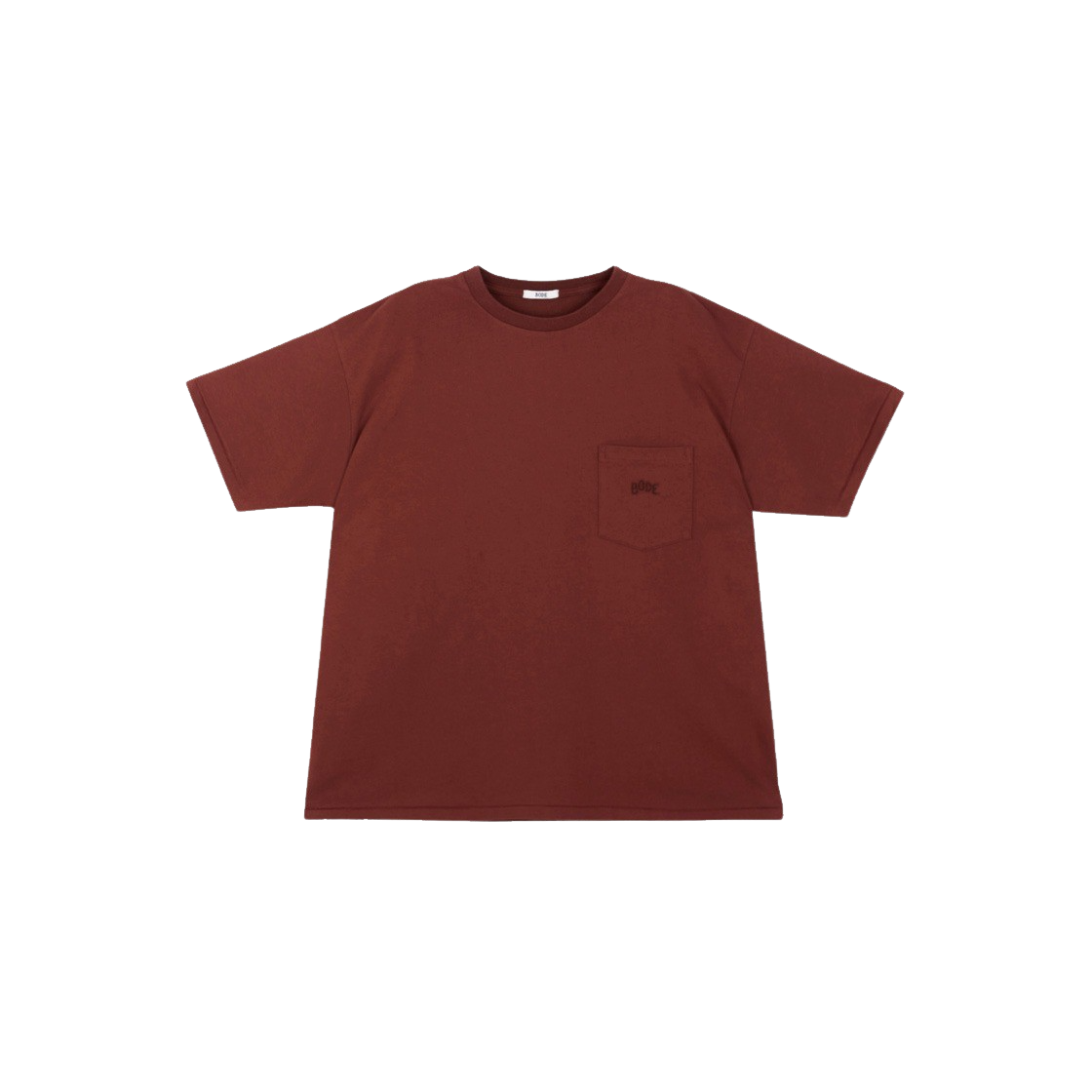 MRS23CS020 BROWN Bode Embroidered T Shirt Brown - 대표 이미지 #1