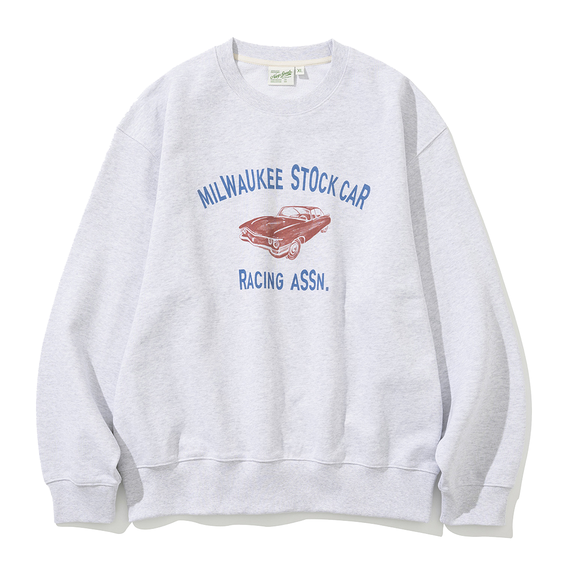 유니폼 브릿지 밀워키 스톡 카 스웨트셔츠 1% 멜란지 그레이