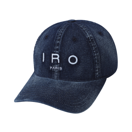 IXRAS25701BUX Iro Troyes Iro Logo Embroidery Denim Ball Cap Blue