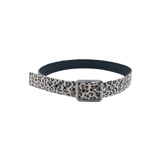 P0000EXP1 FOR HER Leopard Square Belt Ivory