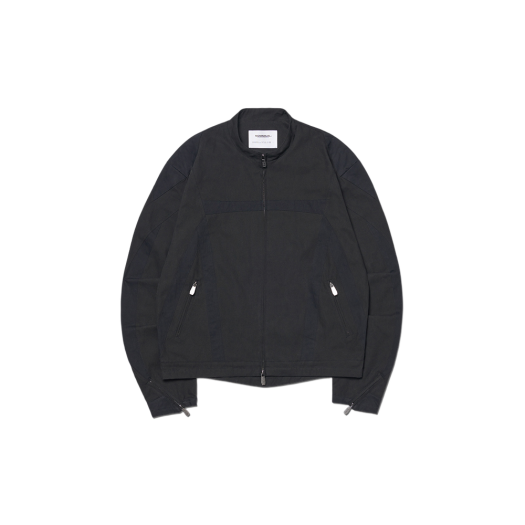NMSS52JK02BLK NOMANUAL Multi Line Moto Jacket Black