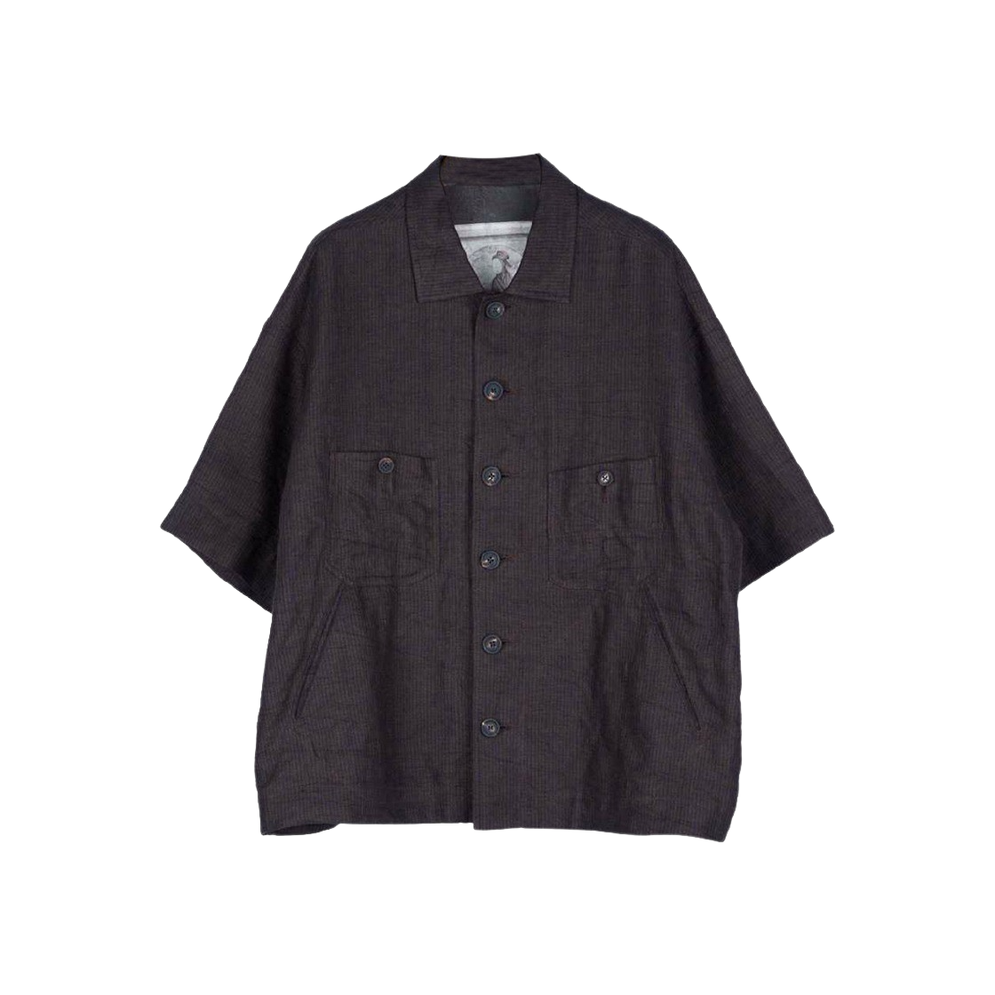 지기첸 오버사이즈 숏슬리브 워커 셔츠 브라운(Ziggy Chen Oversized Short Sleeve Workers Shirt Brown)