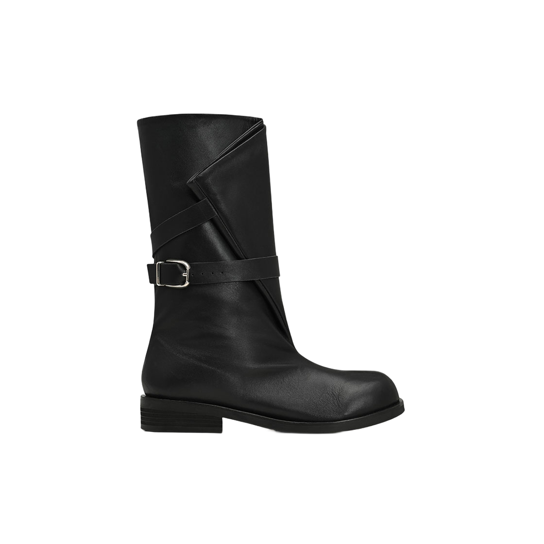 에핑글러 폴딩 미들 부츠 블랙(Epingler Folding Middle Boots Black)