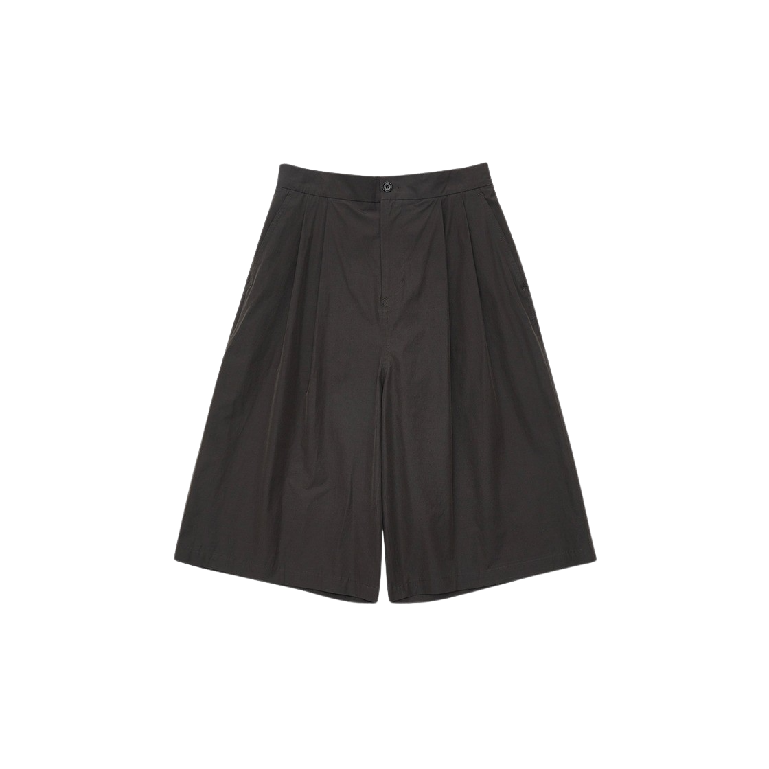 KM4BPASAM06RG Amomento Two Tuck Wide Shorts Charcoal