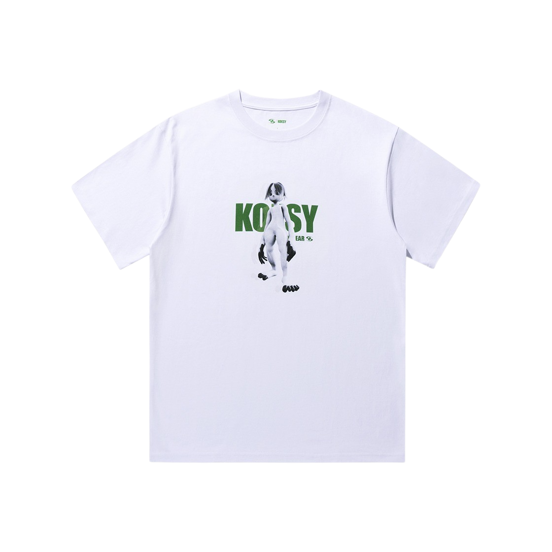 산산기어 코에시 시리즈 티셔츠 화이트 - 23SS | Sansan Gear