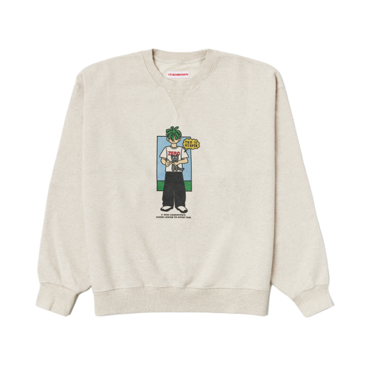 LB2024T016 Lelbobrown This is Heaven Drawing Sweatshirt