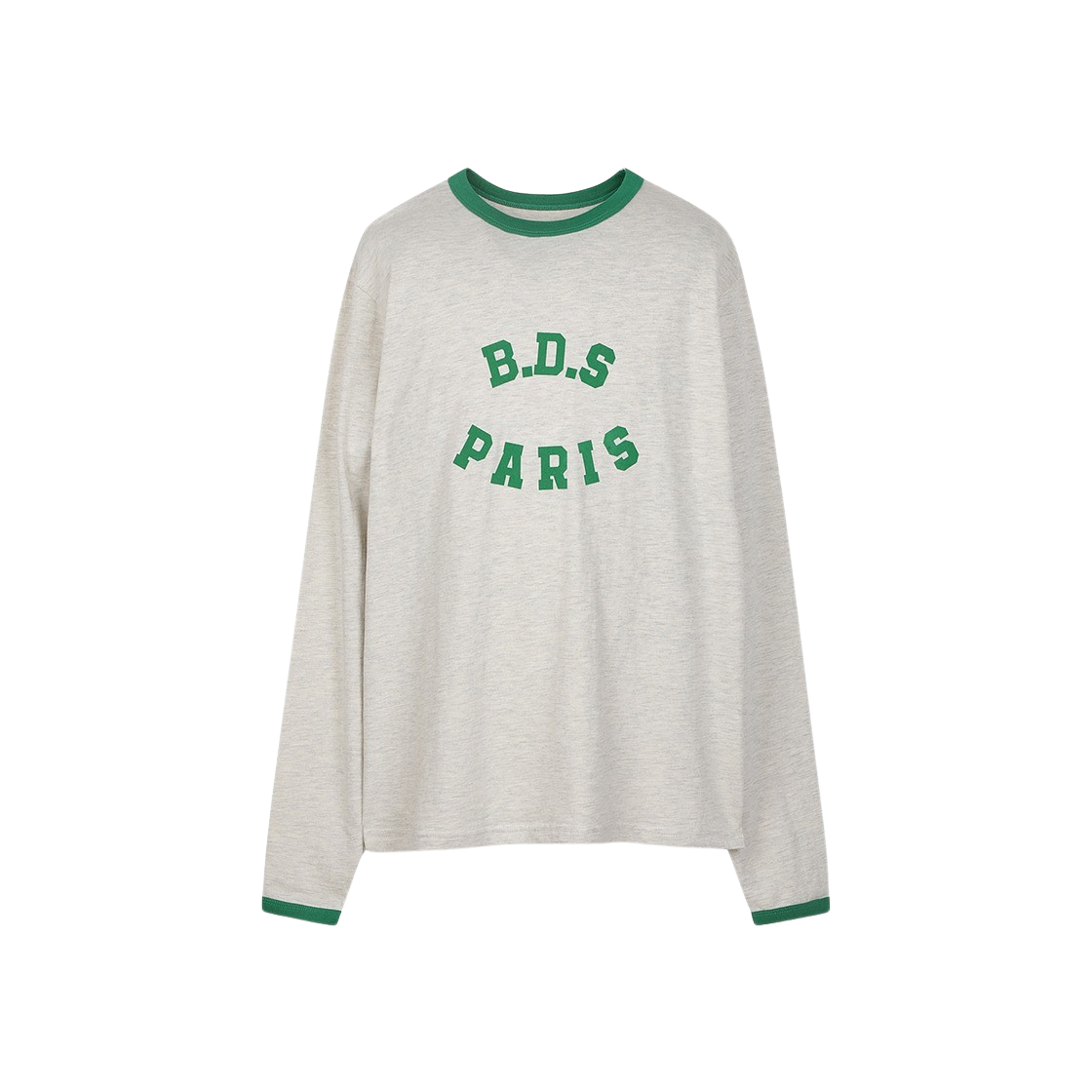 [KREAM 단독] 벌스데이수트 BDS 파리 링거 티셔츠 오트밀([KREAM 단독] Birthdaysuit BDS Paris Ringer T-Shirt Oatmeal)