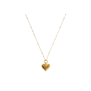 Missoma Ridge Heart Charm Necklace Gold - 24FW