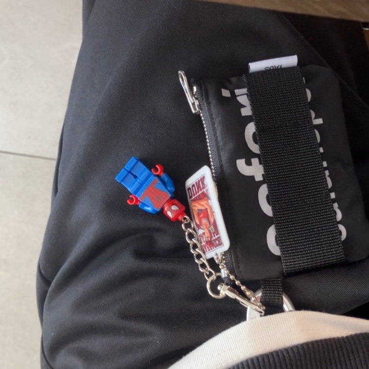 Safarispot Basic Safari Keyring Card Wallet Black 착용 스타일 - 2