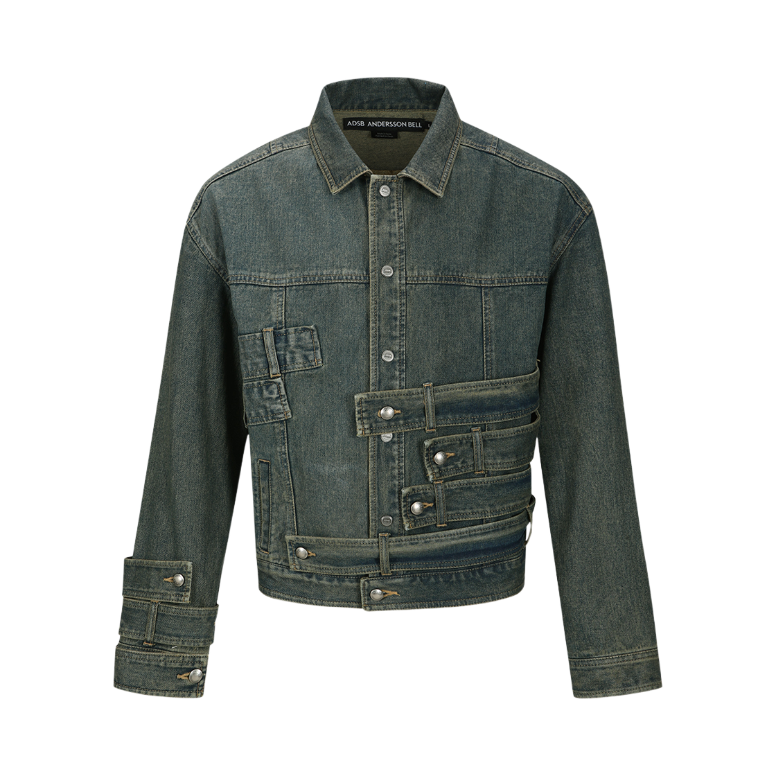 andersson bell ベージュ　デニムジャケット　M 値下げ可 Andersson Bell Guitar Printed Jacket in Light Brown | SVD