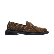 STU Oversole Hairy Suede Loafer Brown