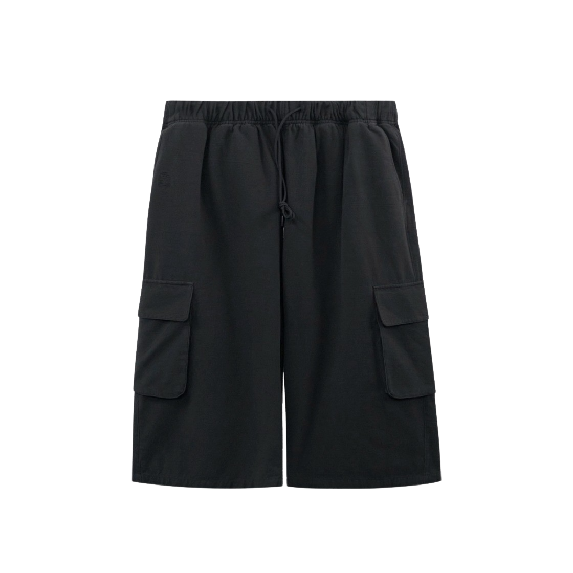HM5TSP0701B0 Polyteru Human Index index 1/2 Cargo Pants Black - 대표 이미지 #1