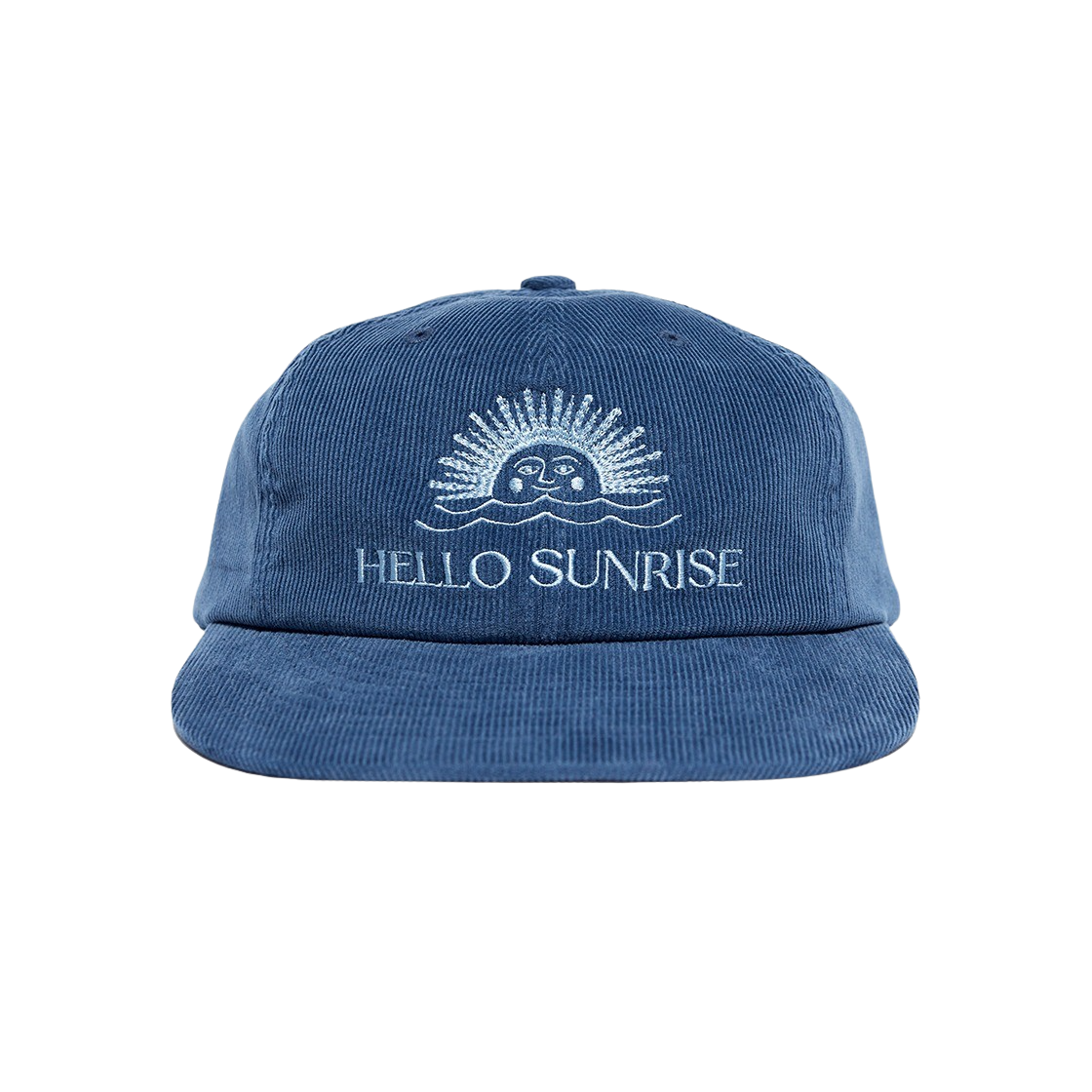 キャップ HELLO SUNRISE Corduroy OG Logo 6Panel Cap Deep Blue 23HSCPDB 헬로선라이즈 코듀로이 OG 로고 6패널 캡 딥 블루 | Hello