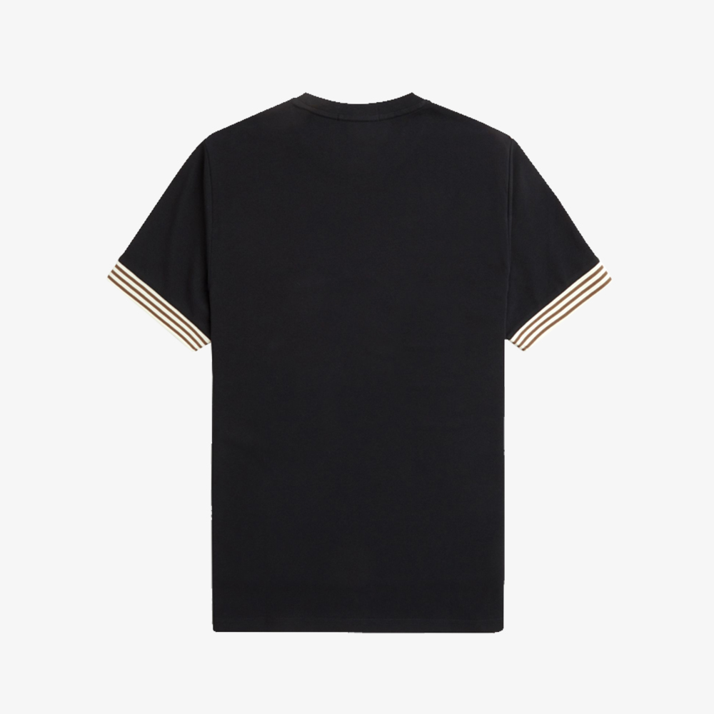 프레드페리 스트라이프 커프 티셔츠 블랙(Fred Perry Striped Cuff T-Shirt Black) - 6