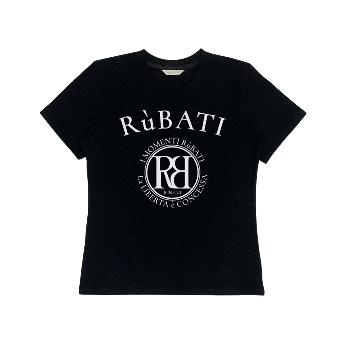2024RETEE07 Rubati Arc Logo Tshirt Black