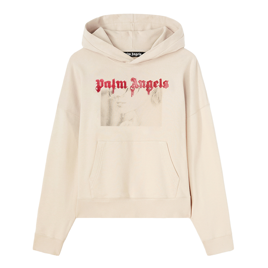 팜엔젤스 포트레이트 펜슬 후디 아이보리(Palm Angels Portrait Pencil Hoody Ivory)