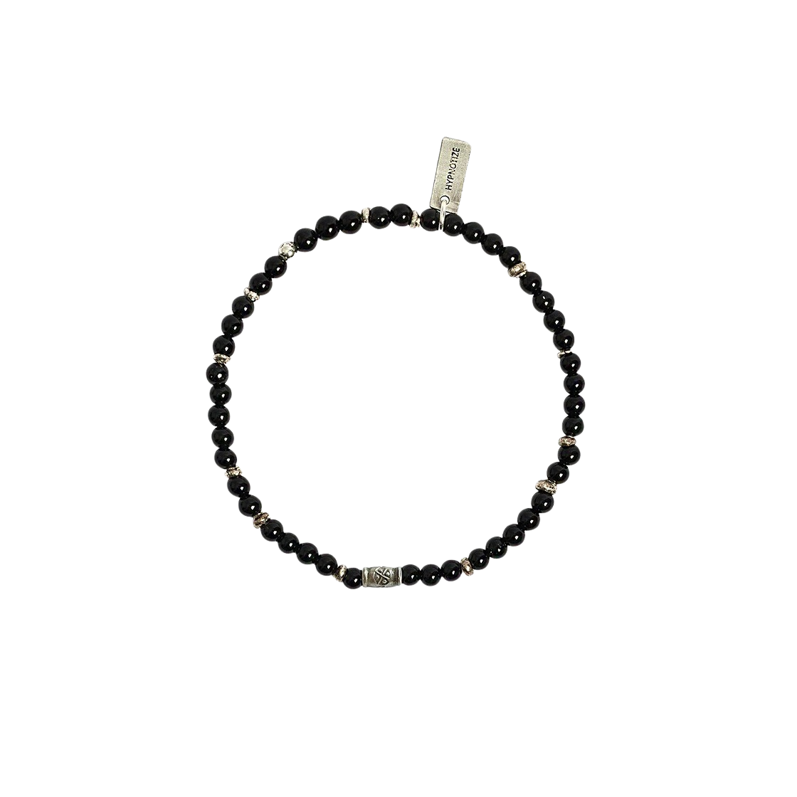 H24SSB01SV-BK-02/03/04 Hypnotize Color Ball Bracelet Black