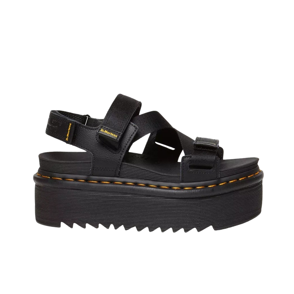 닥터마틴 우먼 킴버 로고 웨빙 스트랩 샌들 블랙(Dr. Martens Kimber Logo Webbing Strap Sandals Black)