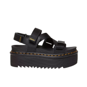 Dr. Martens Kimber Logo Webbing Strap Sandals Black