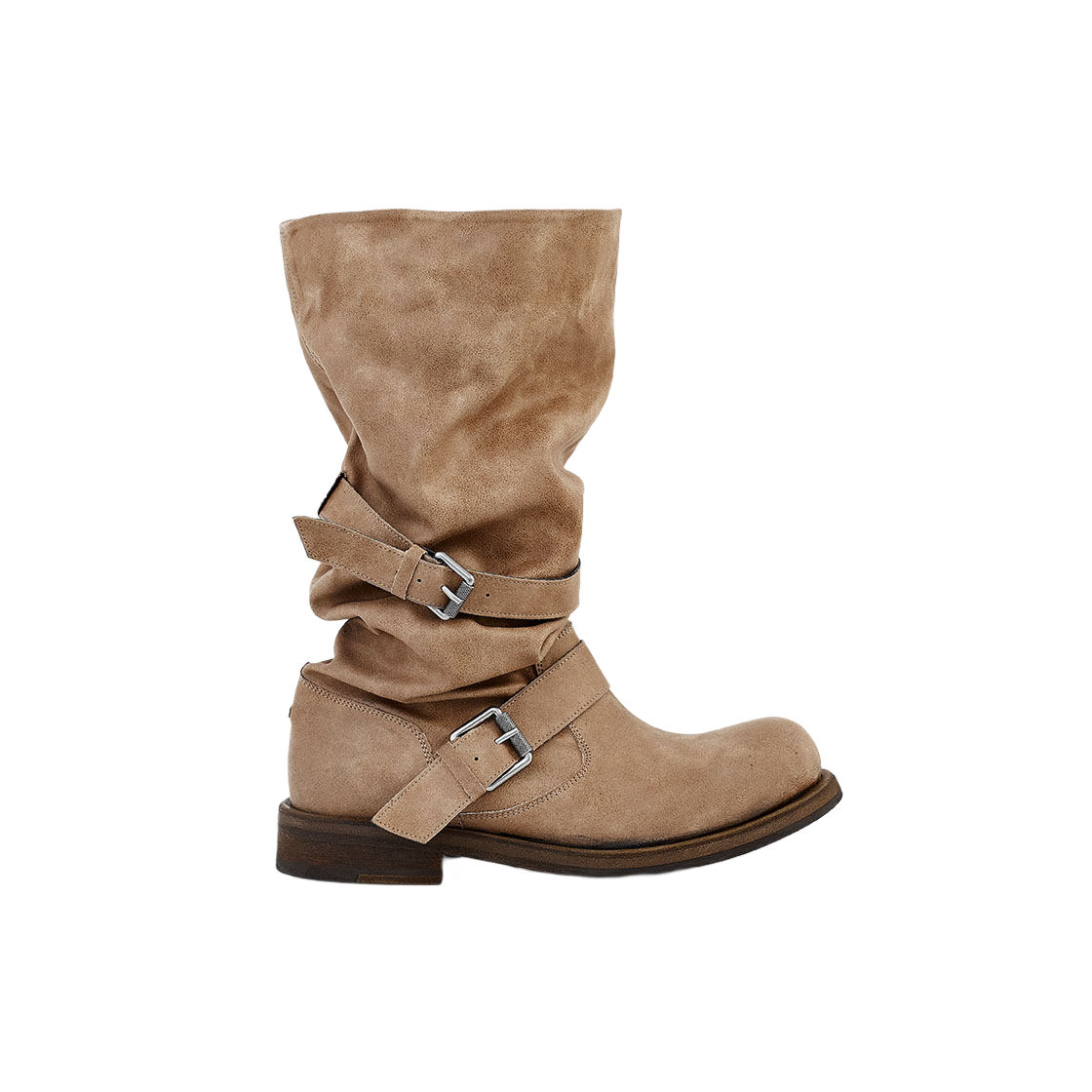 [6% 적립] 네거티브쓰리 슬라우치 롱 부츠 위시드 베이지([6% 적립] NegativeThree Slouchy Long Boots Washed Beige)