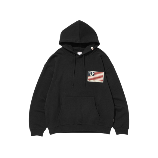 TRA1THU001BBK True Religion Old Glory MK2 Hoodie Black