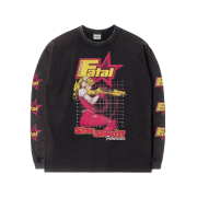 QT8 GARMENTS Star Sheriff EC Washed Long Sleeve Black