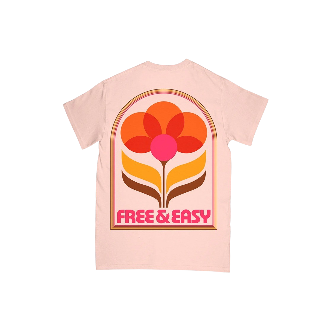프리앤이지 인 블룸 SS 티 트로피칼 피치(Free & Easy In Bloom SS Tee Tropical Peach)