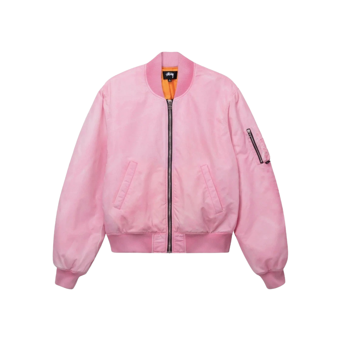 KM4AOTBST222PK Stussy Dyed Nylon Bomber Pink