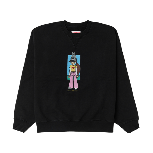 LB2024T015 Lelbobrown No Cat No Life Drawing Sweatshirt