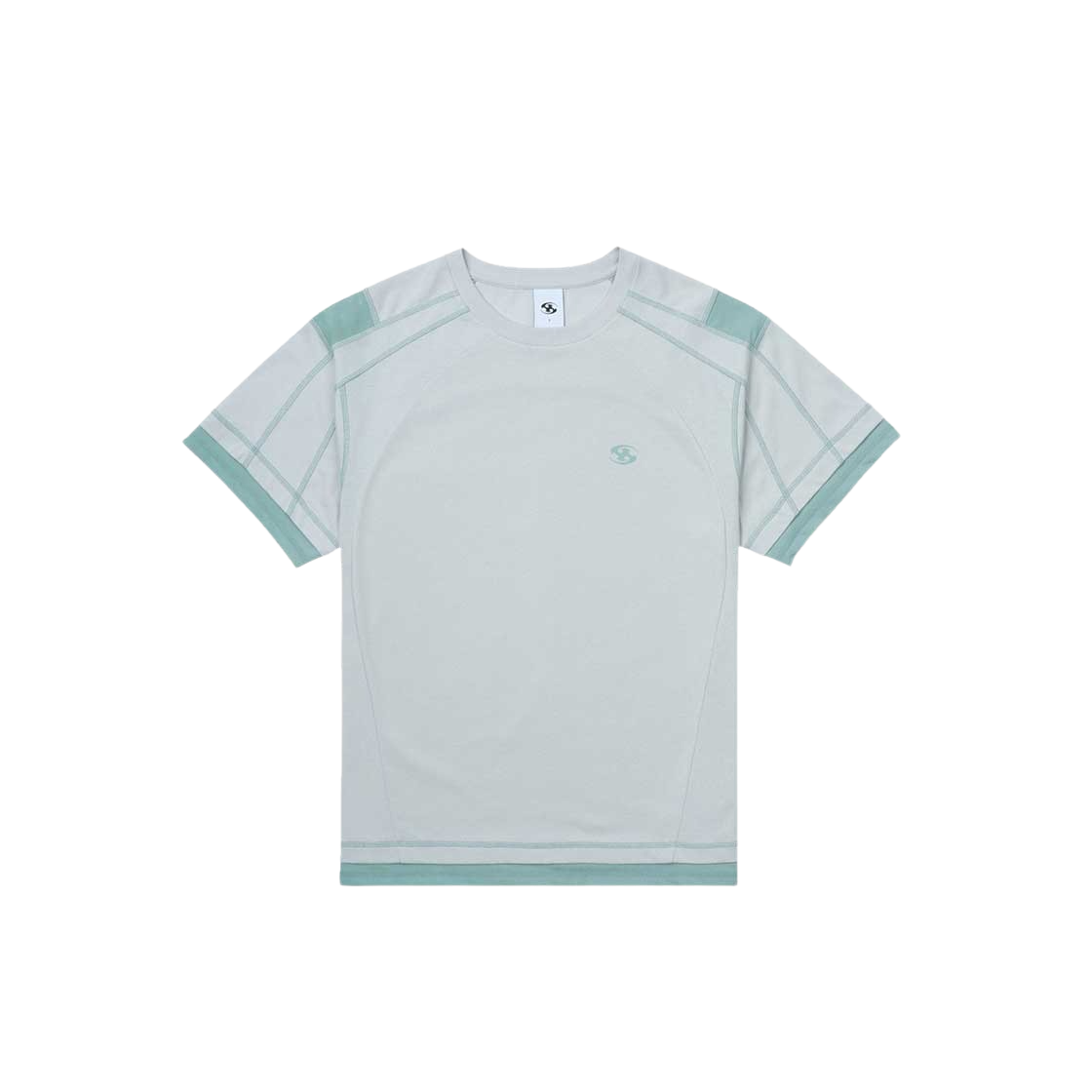 산산기어 메쉬 판넬 티셔츠 스카이 블루 - 24SS | Sansan Gear