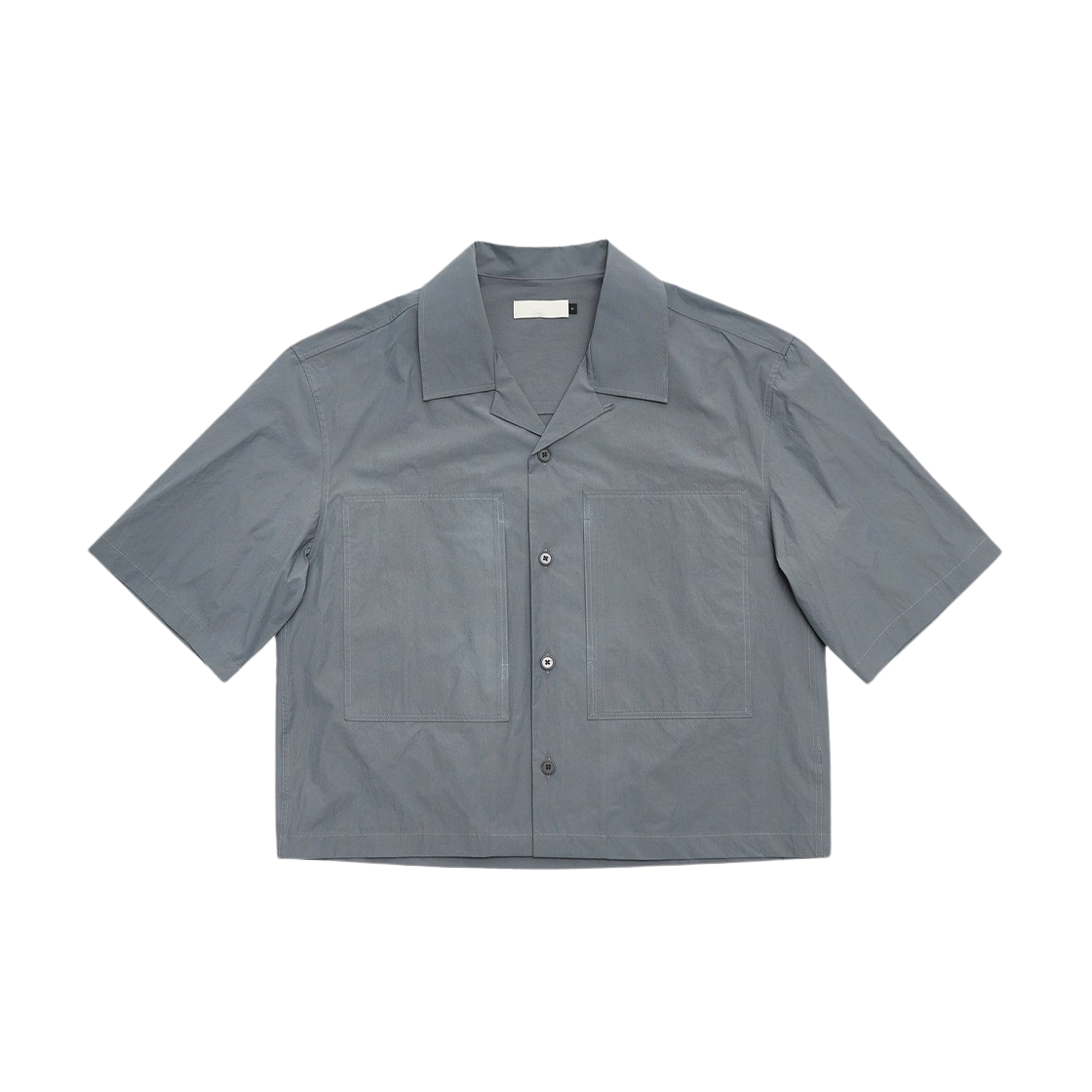 KM4BSHSAM33RG Amomento Pocket Half Shirts Charcoal