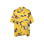 Dairiku Cliff Aloha Shirt Yellow