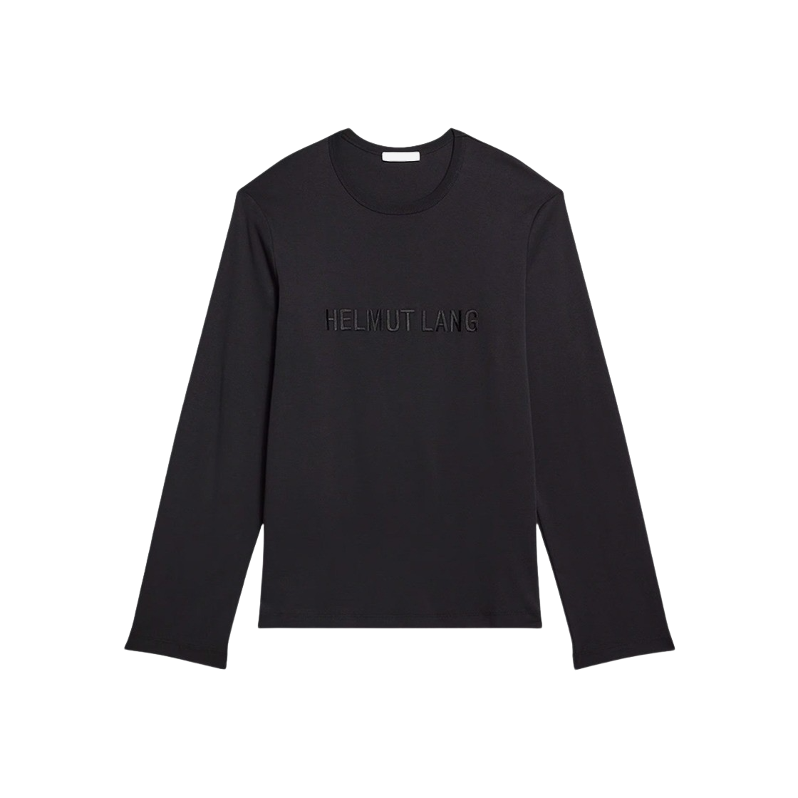 헬무트 랭 롱 슬리브 로고 티 블랙 - 24FW(Helmut Lang Long Sleeve Logo Tee Black - 24FW)