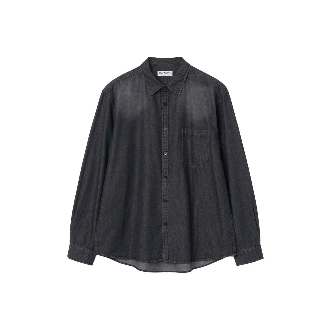 밀로 아카이브 페이딩 데님 셔츠 페이드 블랙(Millo Archive Fading Denim Shirts Fade Black)