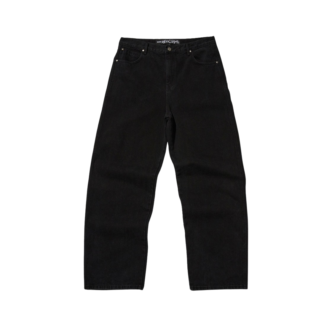 SDCOBO404BK Suade Baggy Denim Black - 대표 이미지 #1