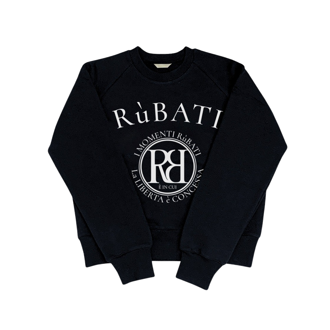 23SS1STSWEATSHIRT06 Rubati Arc Logo Sweatshirt Black