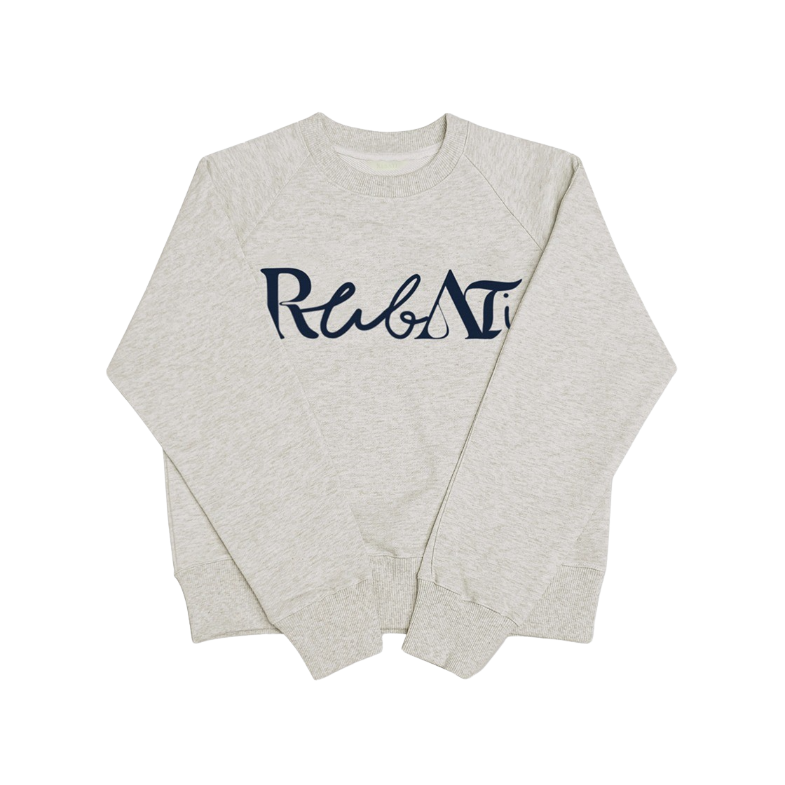루바티 레터링 로고 스웻셔츠 오트밀(Rubati Lettering Logo Sweatshirt Oatmeal) - 1