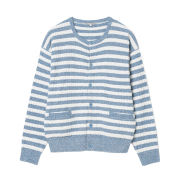 Millo Archive System Line Cardigan Pale Blue