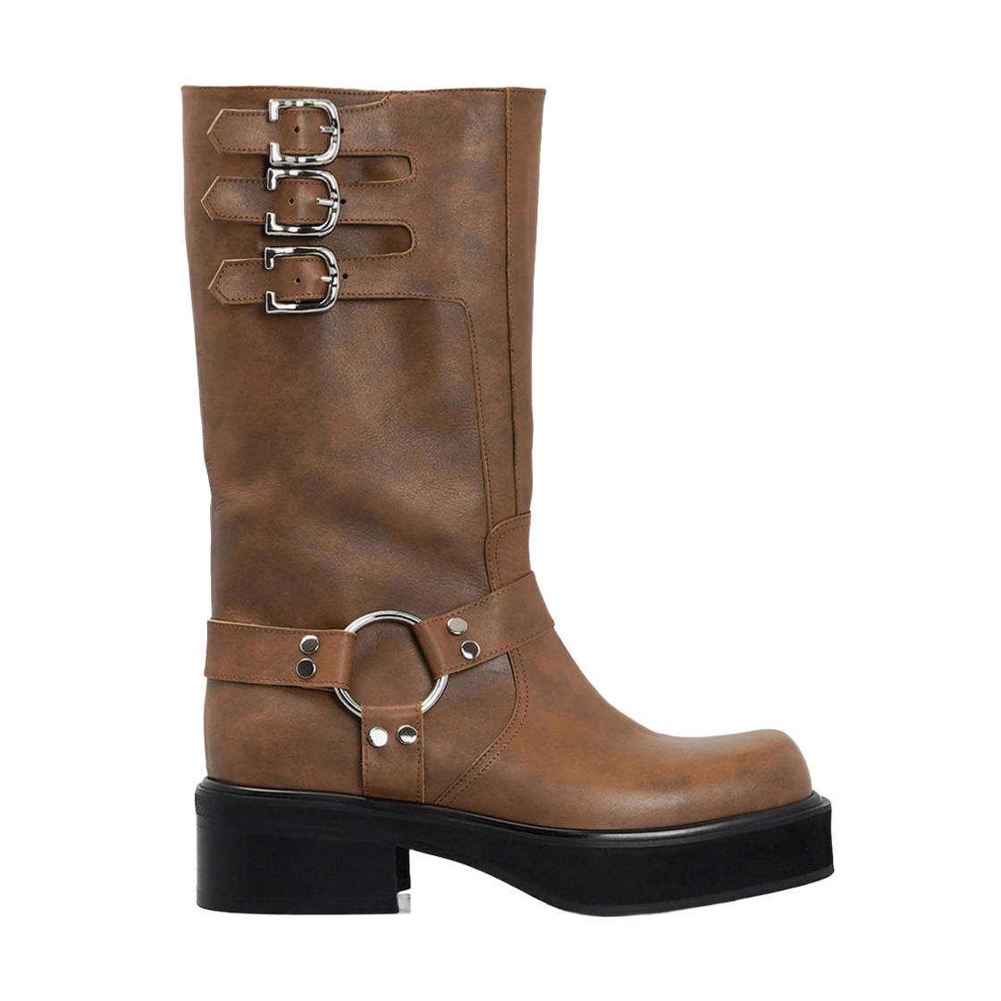 러프넥 619 세이디 바이커 부츠 브라운(Roughneck 619 Sadie Biker Boots Brown)