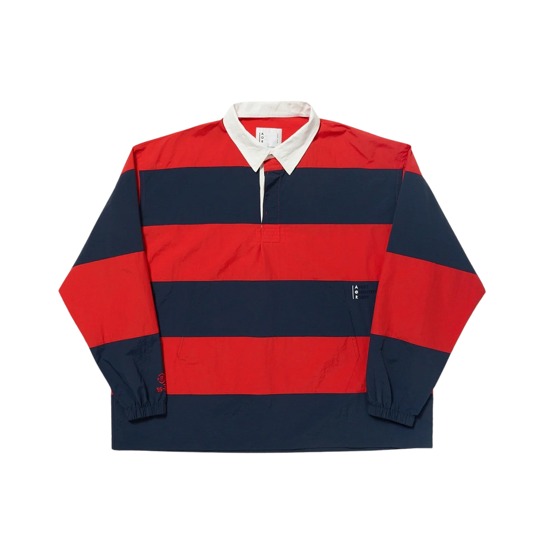 에이오알 럭비 티셔츠 레드 네이비(AOR Rugby T-Shirt Red Navy)